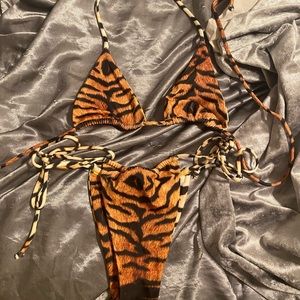 New tiger stripe bikini